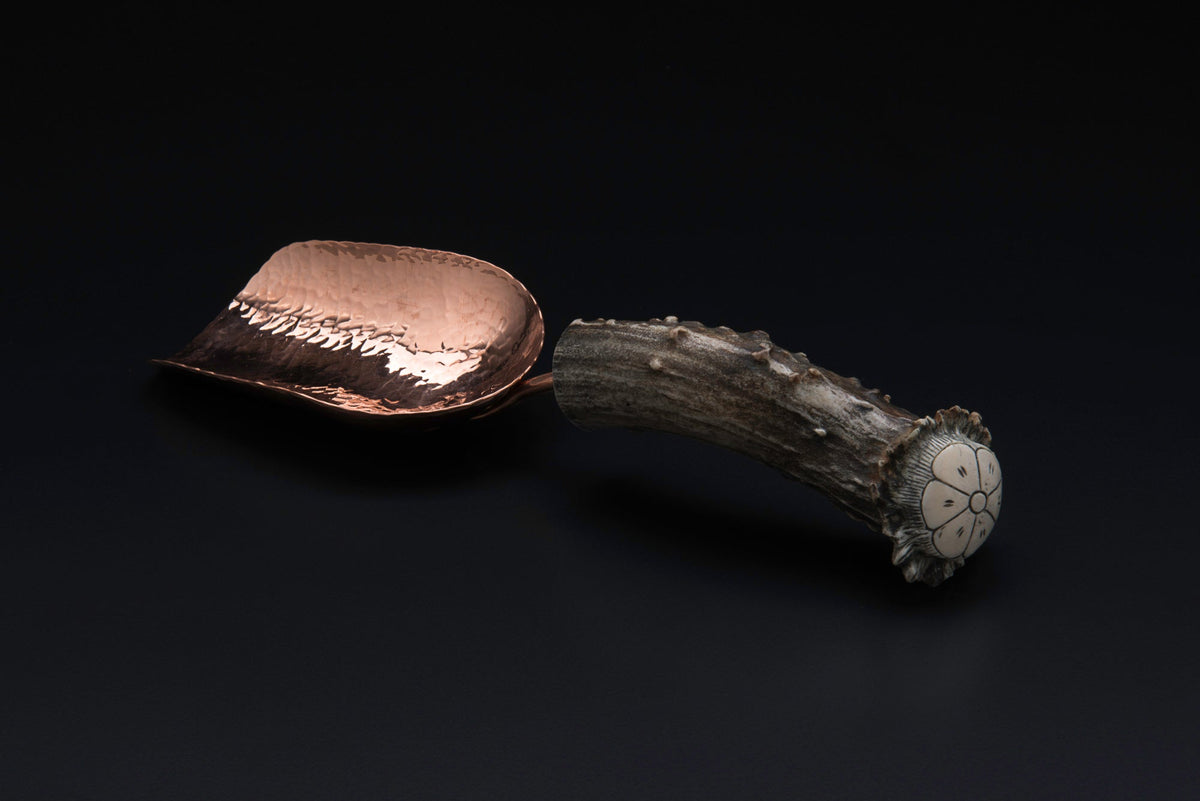 Copper Small Ice Scoop Burr Antler