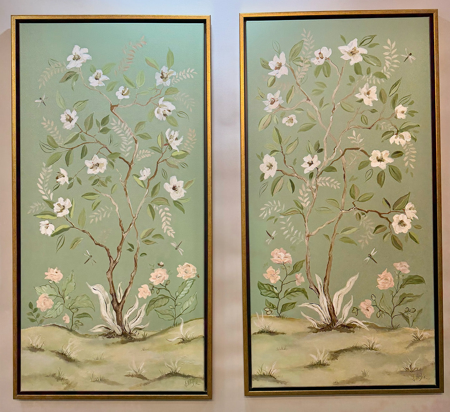 Diptych "Dans le Jardin" (In the Garden)